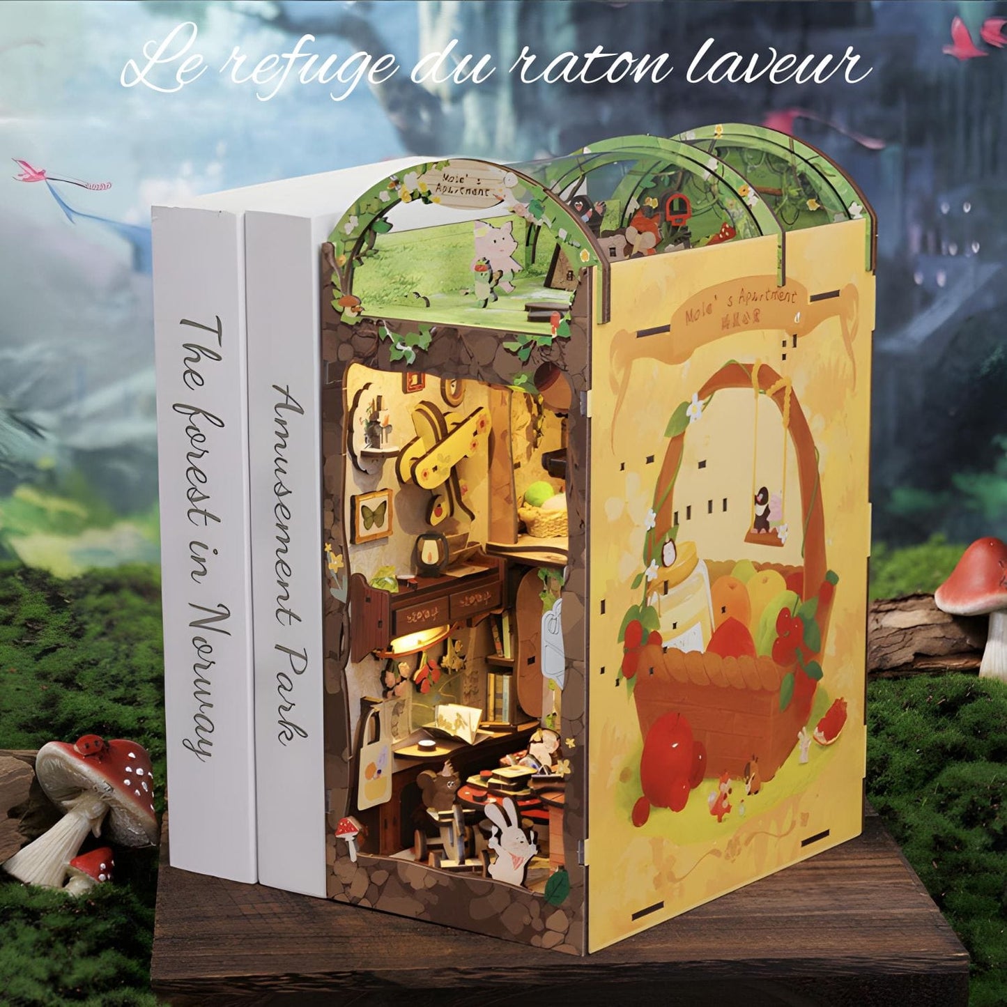 Book Nook enfant Pièces d'Exceptions Book Nook | Le refuge du Raton Laveur