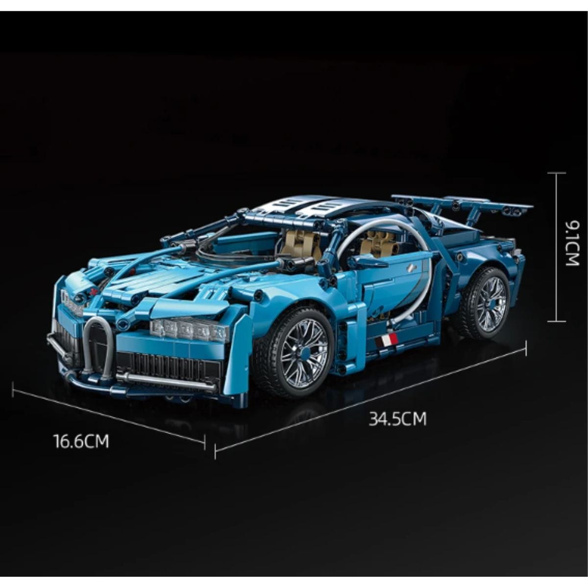 Bugatti Puzzle 3D Pièces d'Exceptions Voiture Electrique | Bugatti Chiron-E