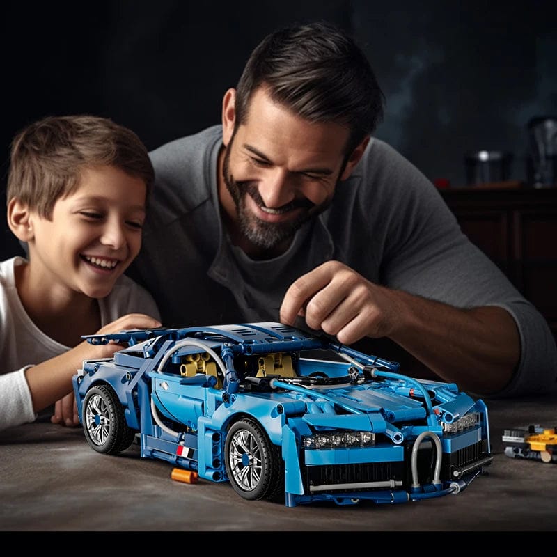 Bugatti Puzzle 3D Pièces d'Exceptions Voiture Electrique | Bugatti Chiron-E