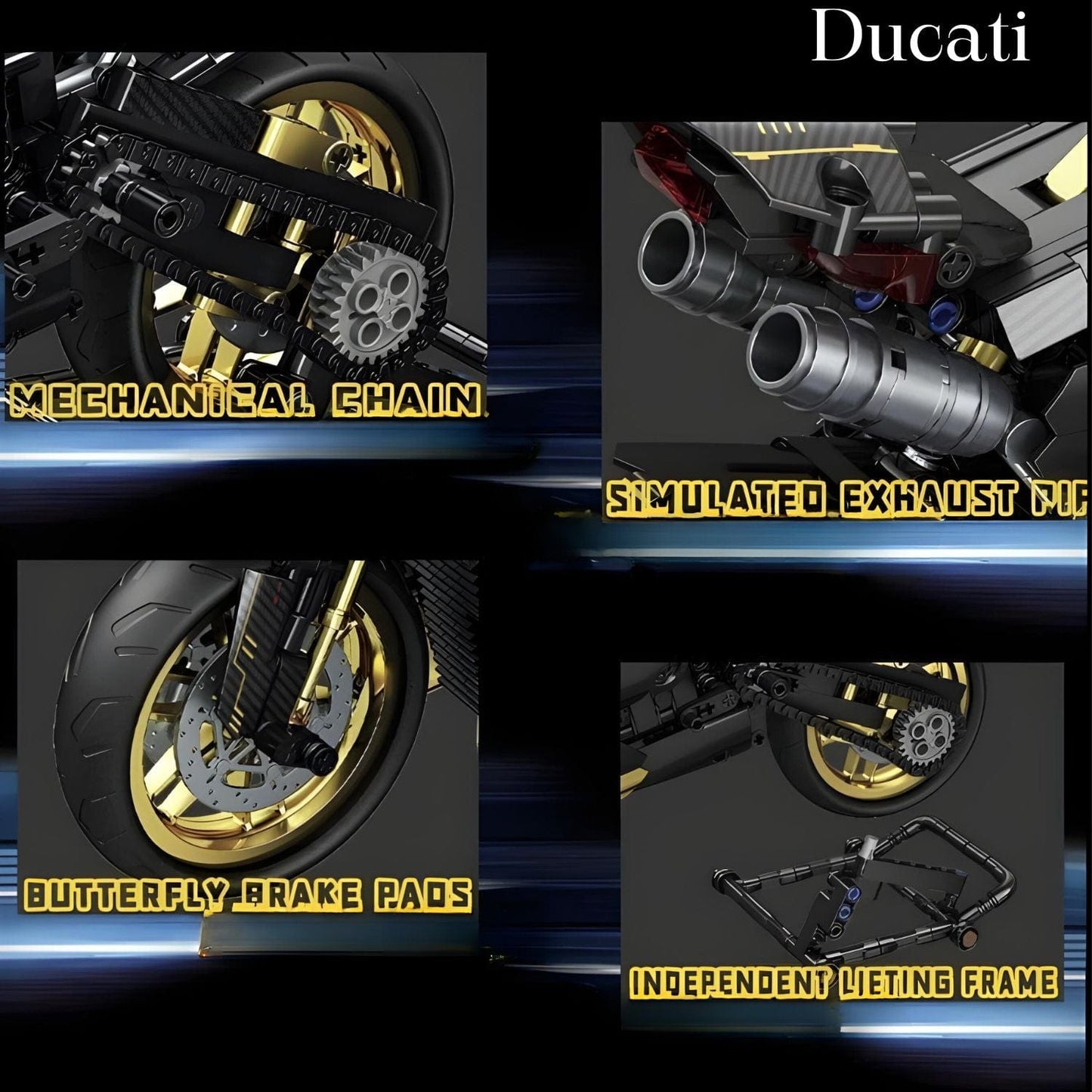Moto de course en Puzzle 3D Pièces d'Exceptions Moto | Ducati