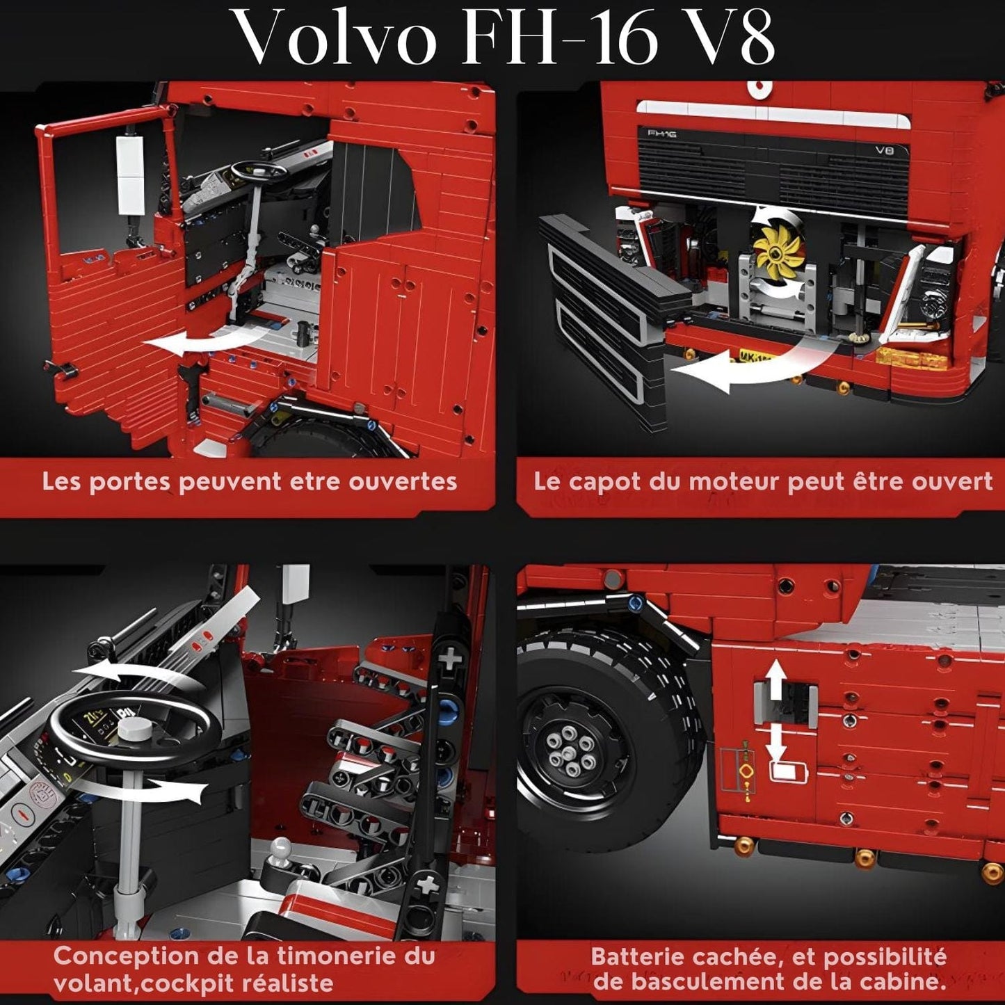 Pièces d'Exceptions Véhicules Lourds | Convoi Volvo FH-16 V8
