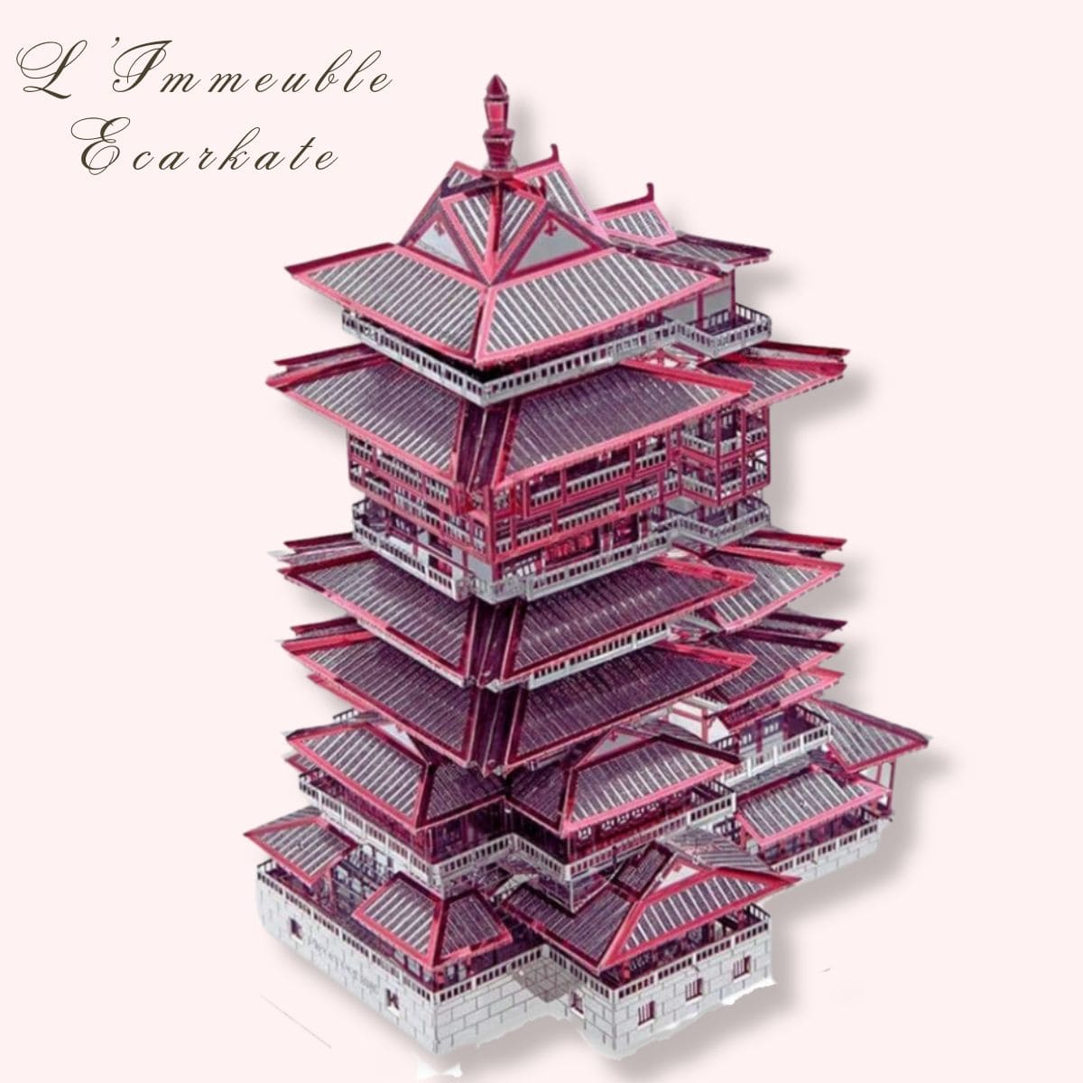 Puzzle 3d Culture Asiatique | L'Immeuble Ecarlate