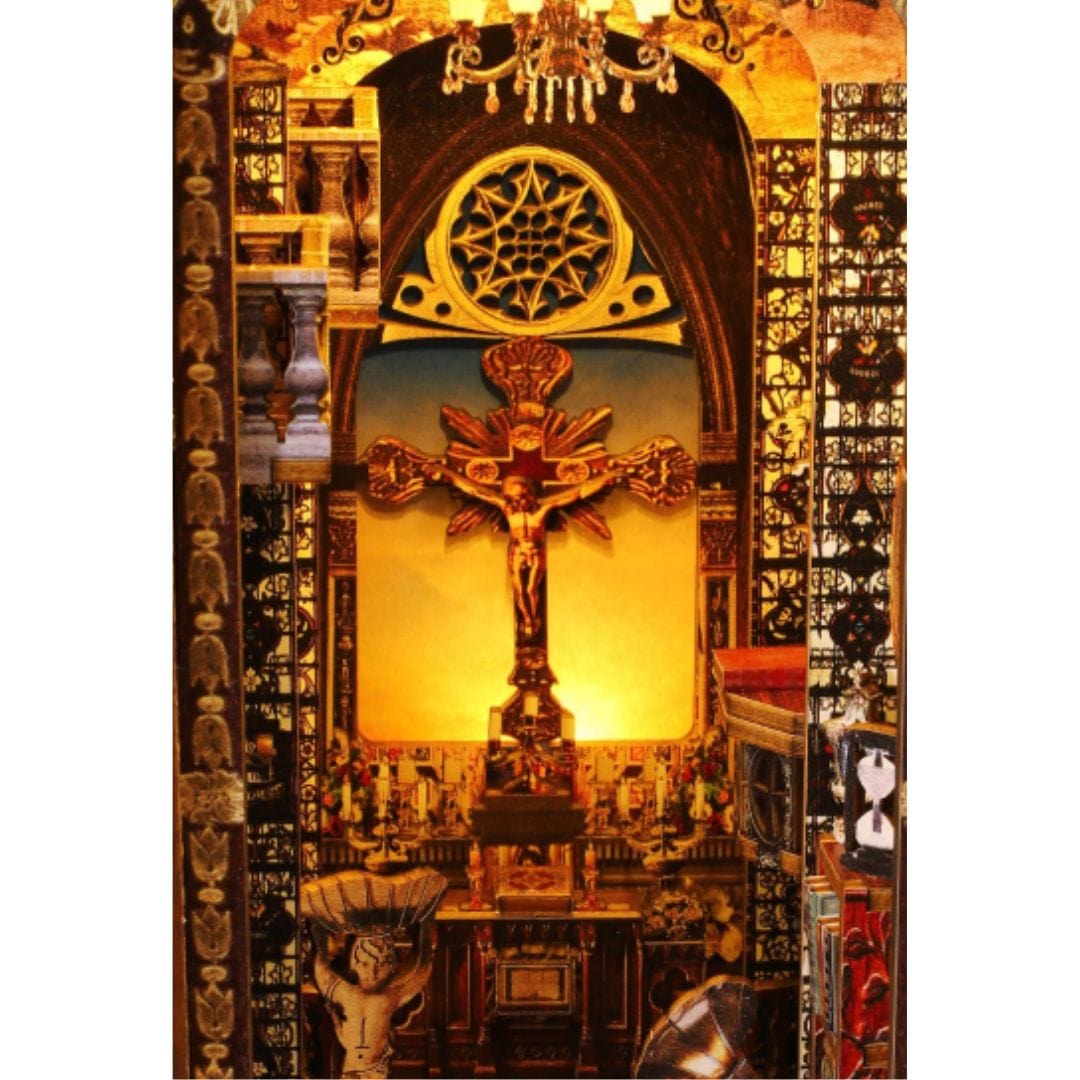 Puzzle 3D Église Puzzle 3d Book Nook | Église