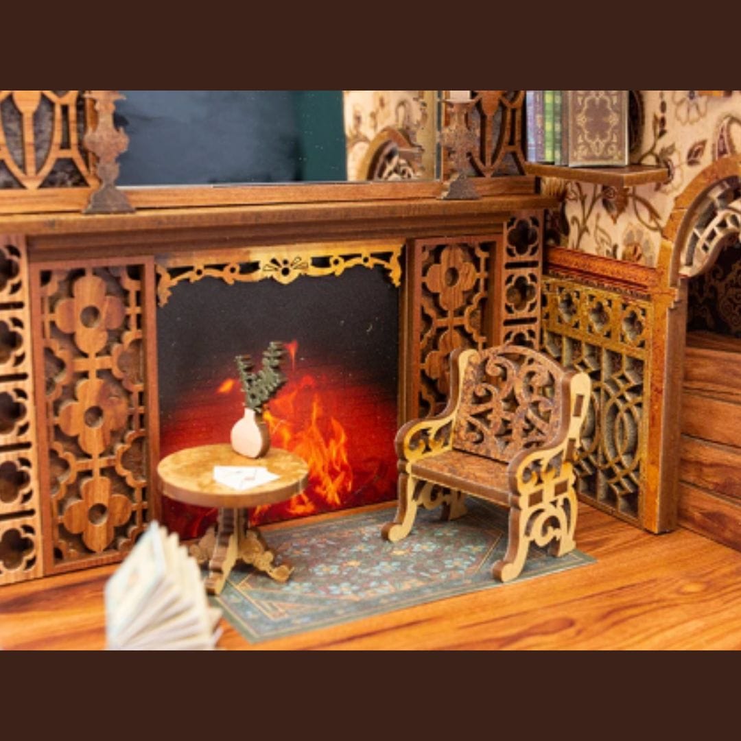 Puzzle Bibliotheque | Bibliothèque Eternelle Puzzle 3d Book Nook | Bibliothèque Eternelle