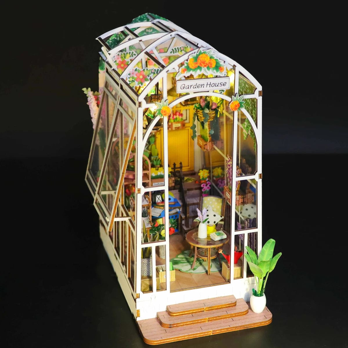 Serre livre puzzle 3D Pièces d'Exceptions Book Nook | Le Jardin
