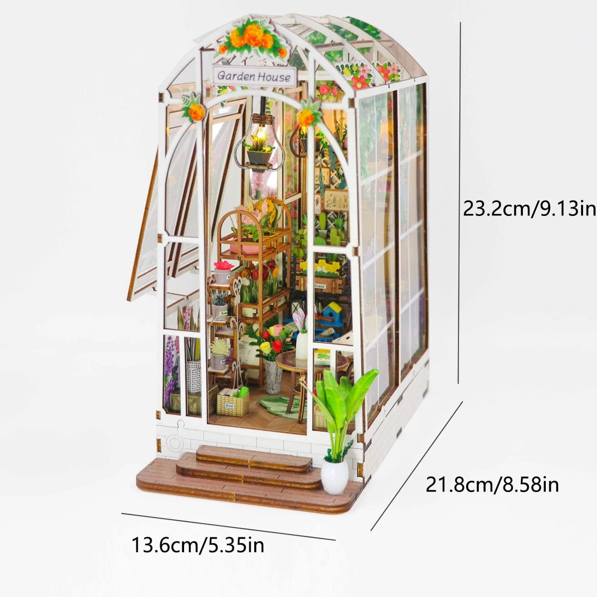 Serre livre puzzle 3D Pièces d'Exceptions Book Nook | Le Jardin