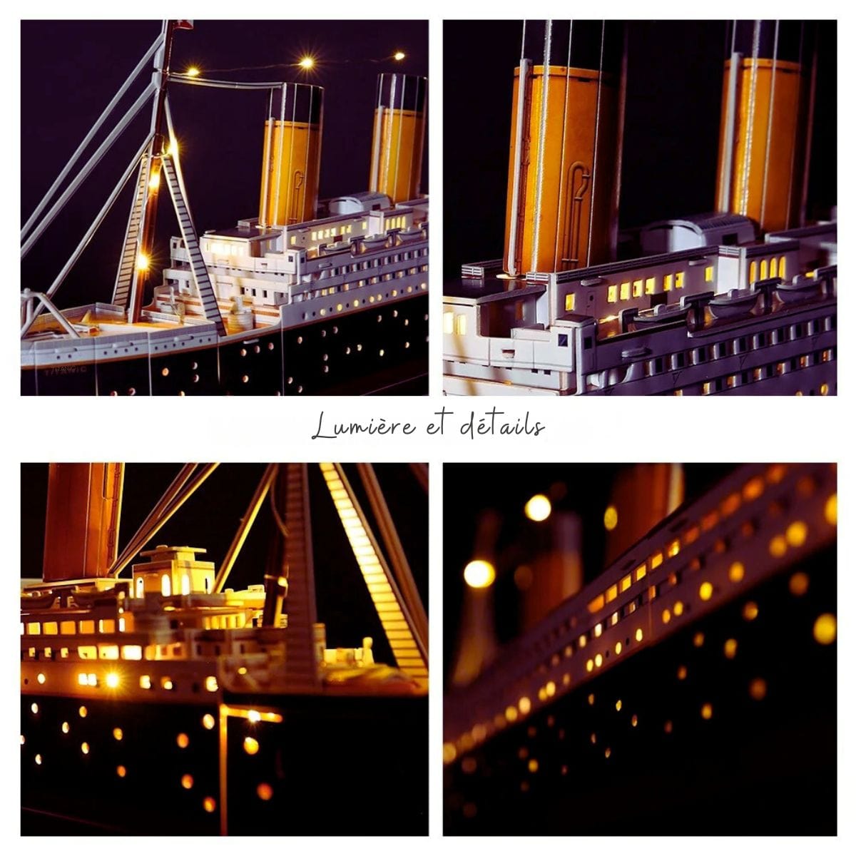 3D puzzle titanic Puzzle 3d Bateau | Titanic Lumineux