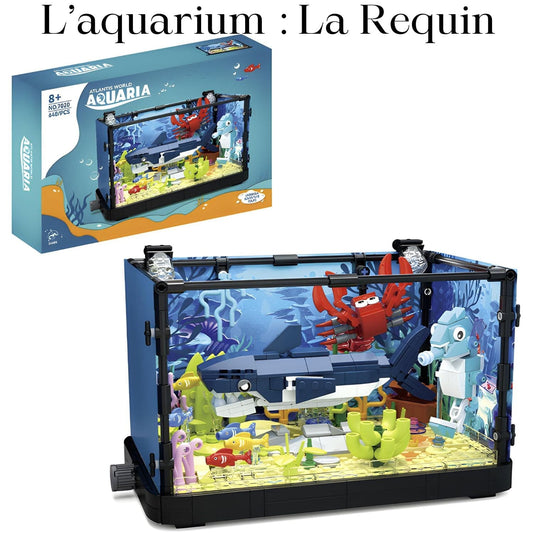Activité Manuelle Aquarium en 3D Pièces d'Exceptions Animaux | L'aquarium : le requin