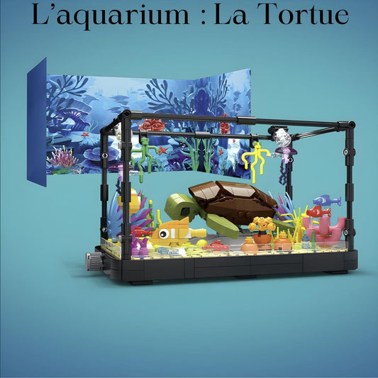 Aquarium en 3D Pièces d'Exceptions Animaux | L'aquarium : la Tortue