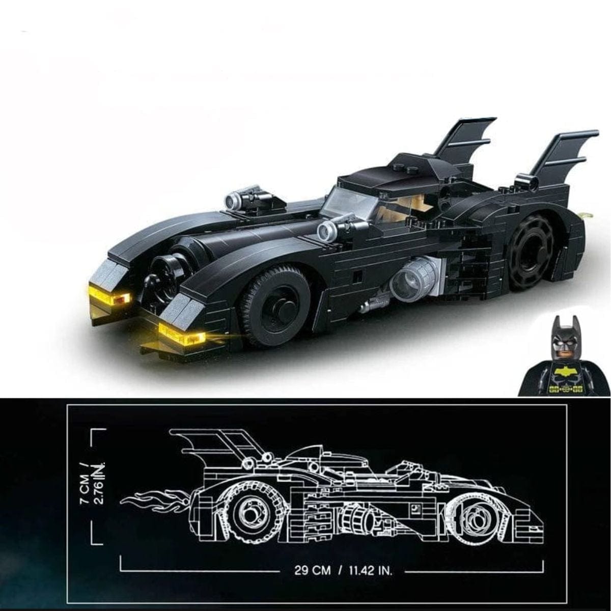 Batmobile 3D puzzle Pièces d'Exceptions Voiture | Batmobile