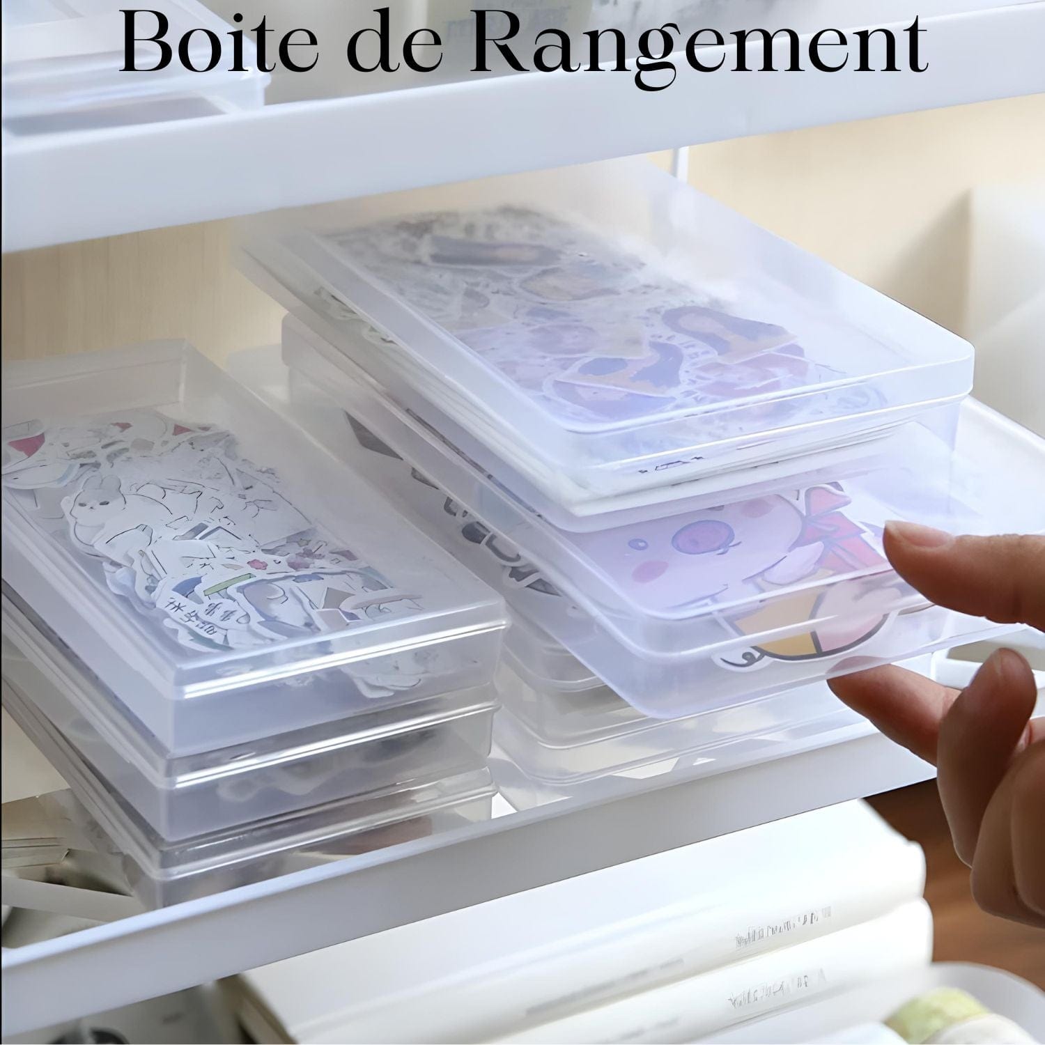 Boite de rangement plastique transparent Pièces d'Exceptions Accessoires | Boites de rangement
