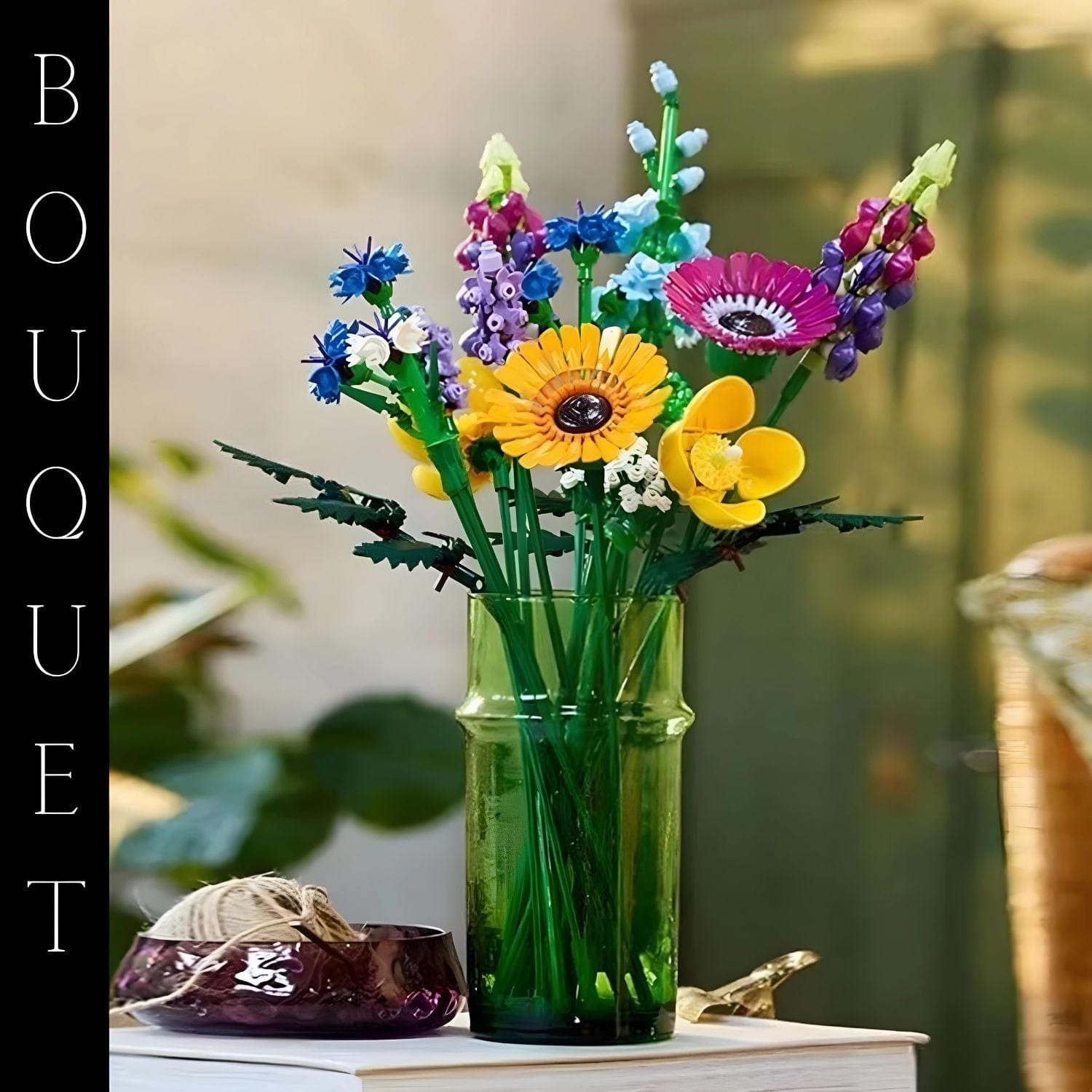 Bouquet de fleurs 3d Pièces d'Exceptions Nature | Bouquet coloré