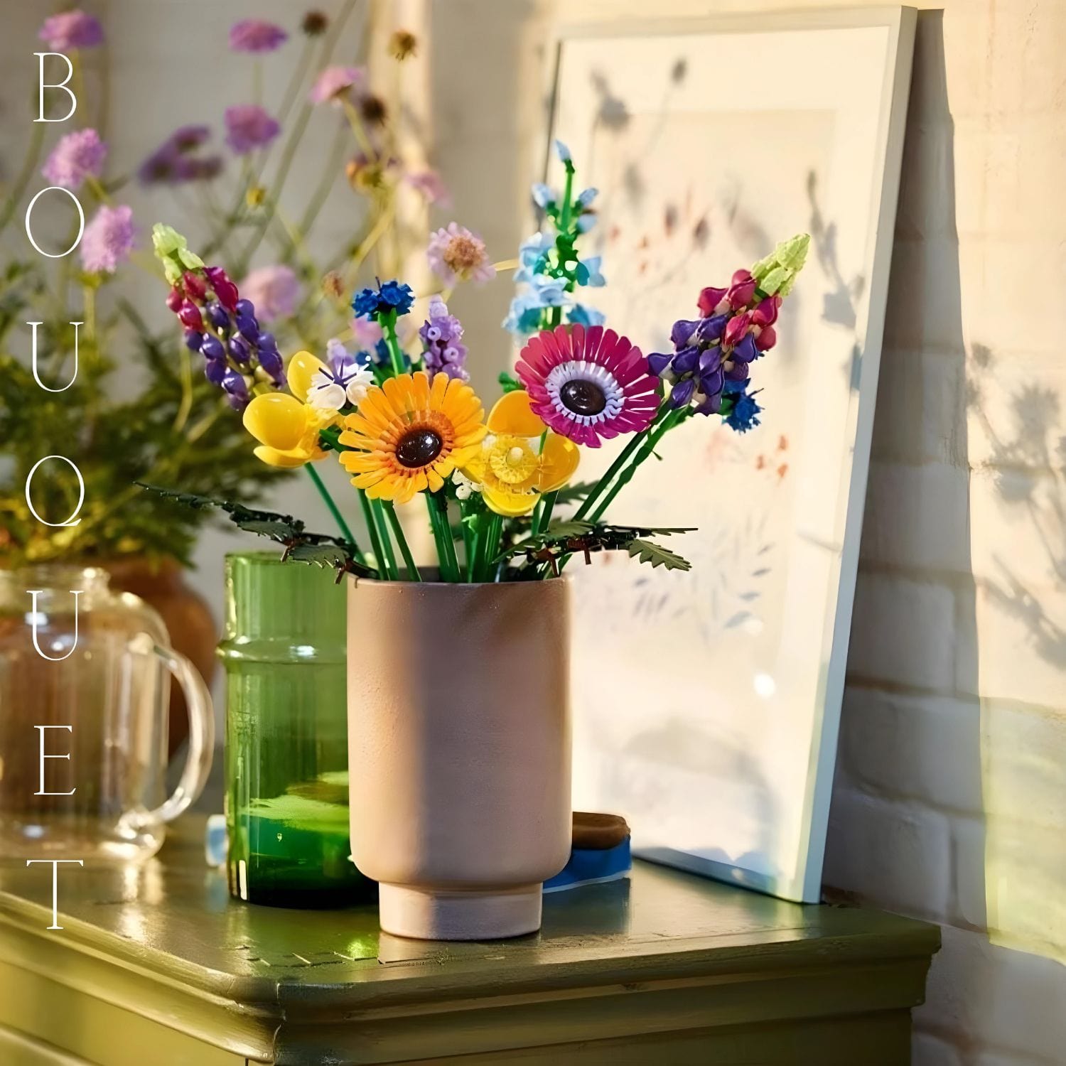Bouquet de fleurs 3d Pièces d'Exceptions Nature | Bouquet coloré