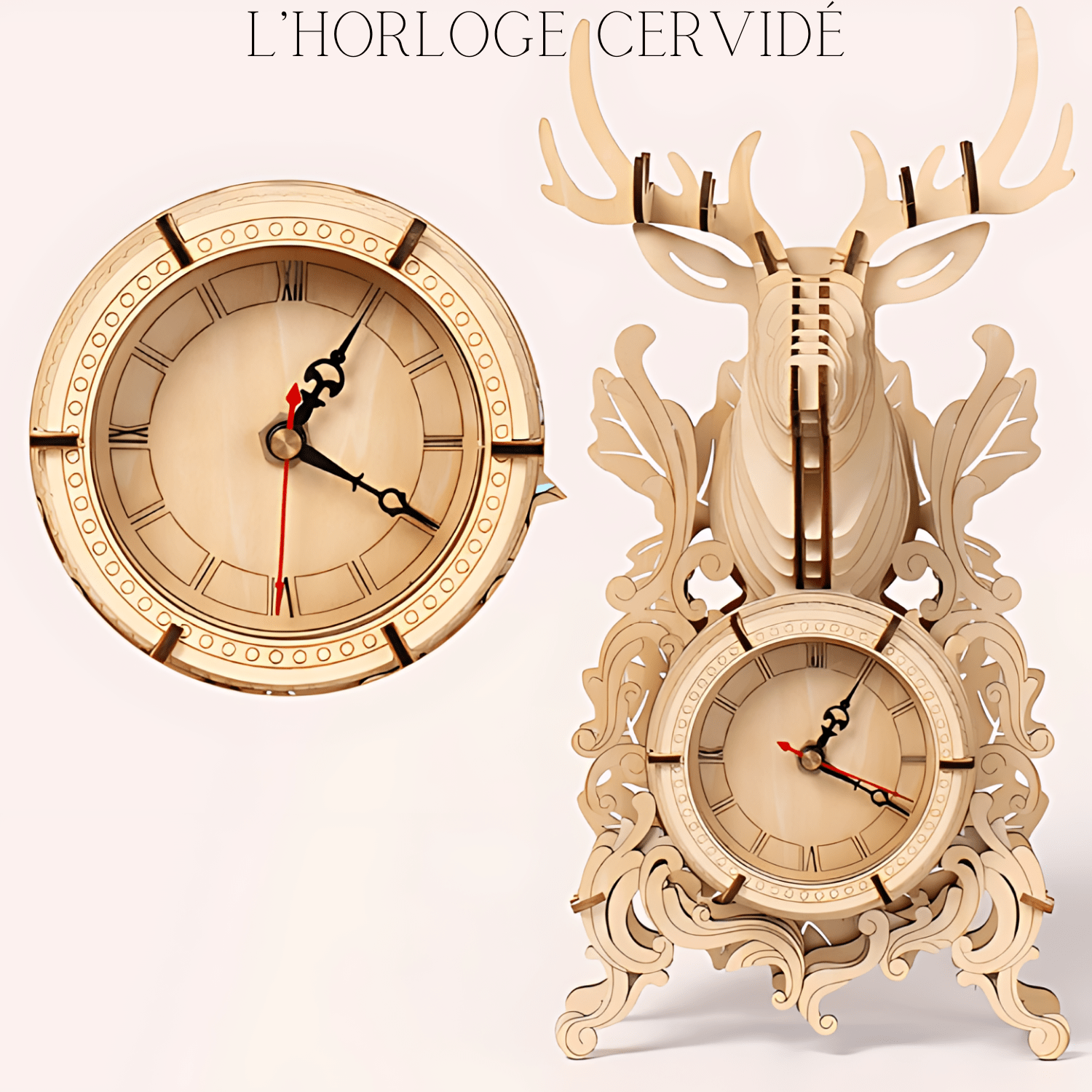 Horloge | L'horloge murale Cerf Pièces d'Exceptions Horloge | L'horloge Cervidé