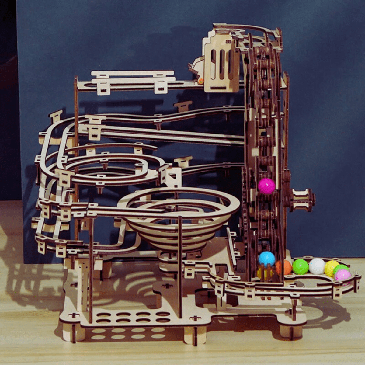 Jeu bille parcours Puzzle 3d Puzzle 3D Mécanique | Le Roller Coaster