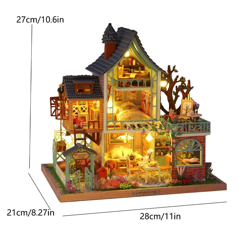 Kit maison miniature à construire Pièces d'Exceptions Maison miniature | La maison enchantée