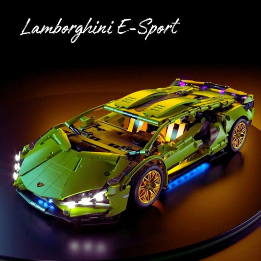 Lamborghini Huracan verte Puzzle 3d Voiture Electrique | Lamborghini Huracan-E