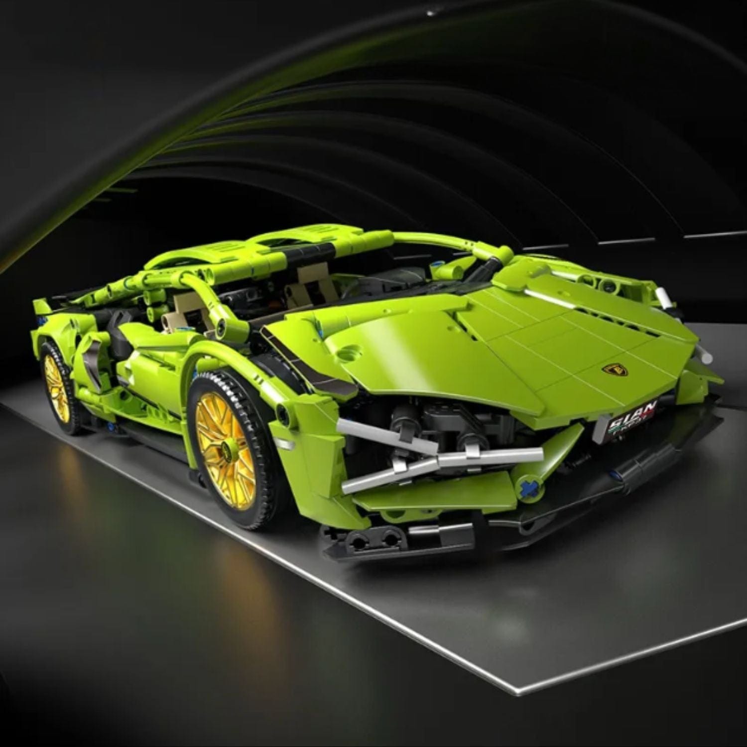 Lamborghini Huracan verte Puzzle 3d Voiture Electrique | Lamborghini Huracan-E