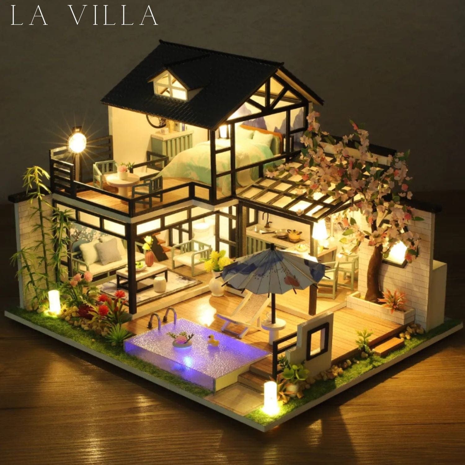 Maison miniature à faire soi-même Pièces d'Exceptions Maison miniature | La villa