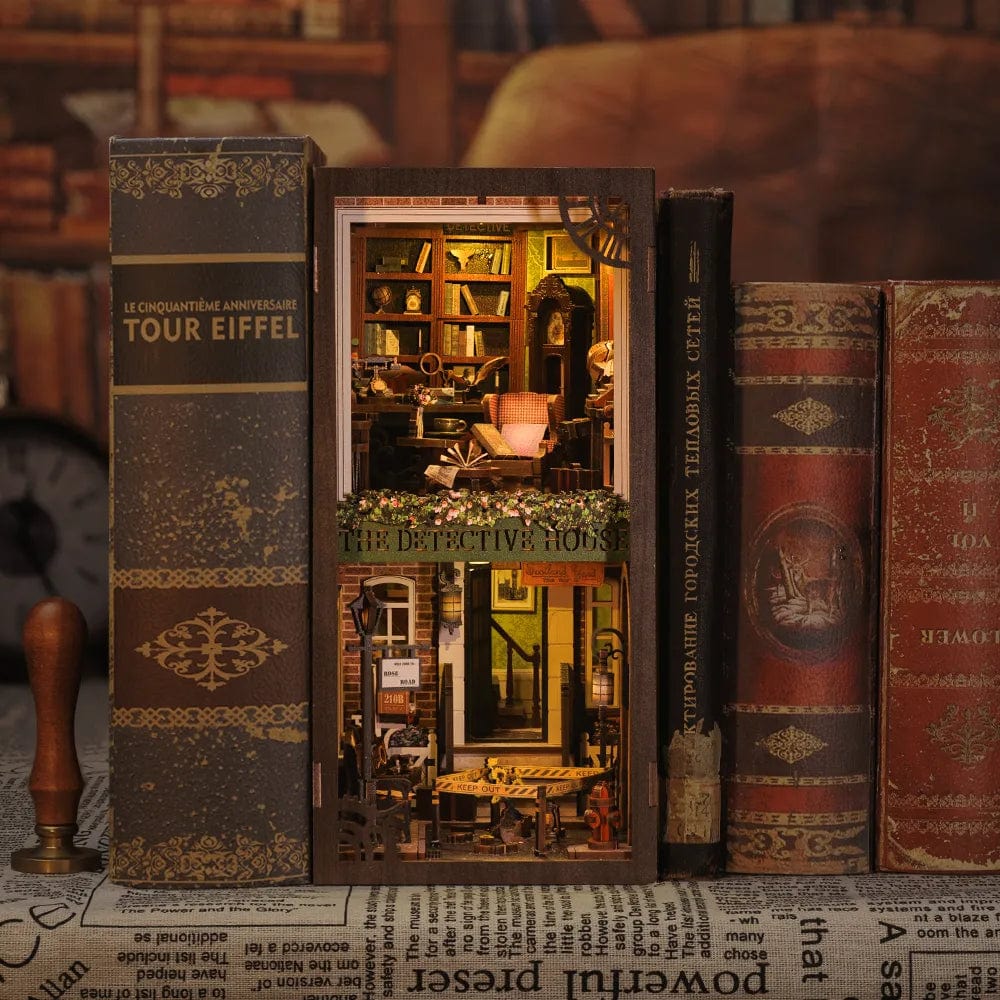 Maison Puzzle 3D | Maison du Détective Puzzle 3d Book Nook | Maison du Détective