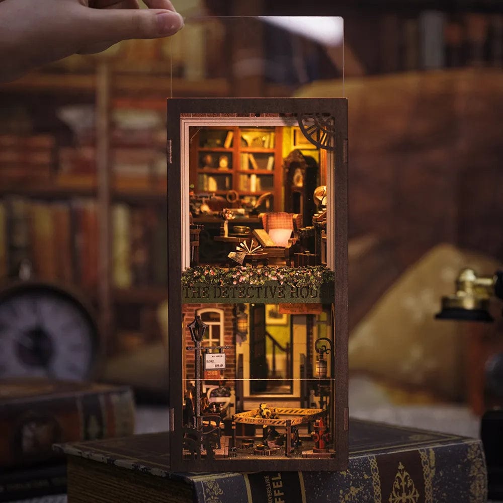 Maison Puzzle 3D | Maison du Détective Puzzle 3d Book Nook | Maison du Détective