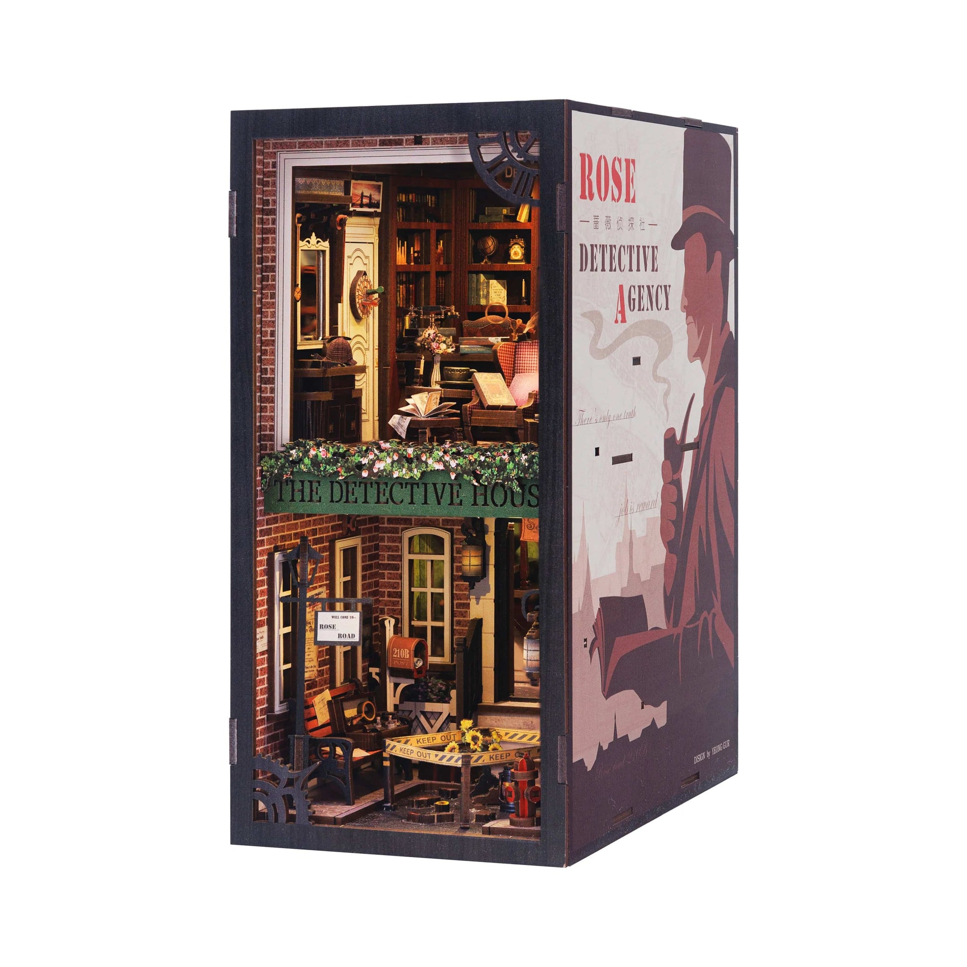 Maison Puzzle 3D | Maison du Détective Puzzle 3d Book Nook | Maison du Détective