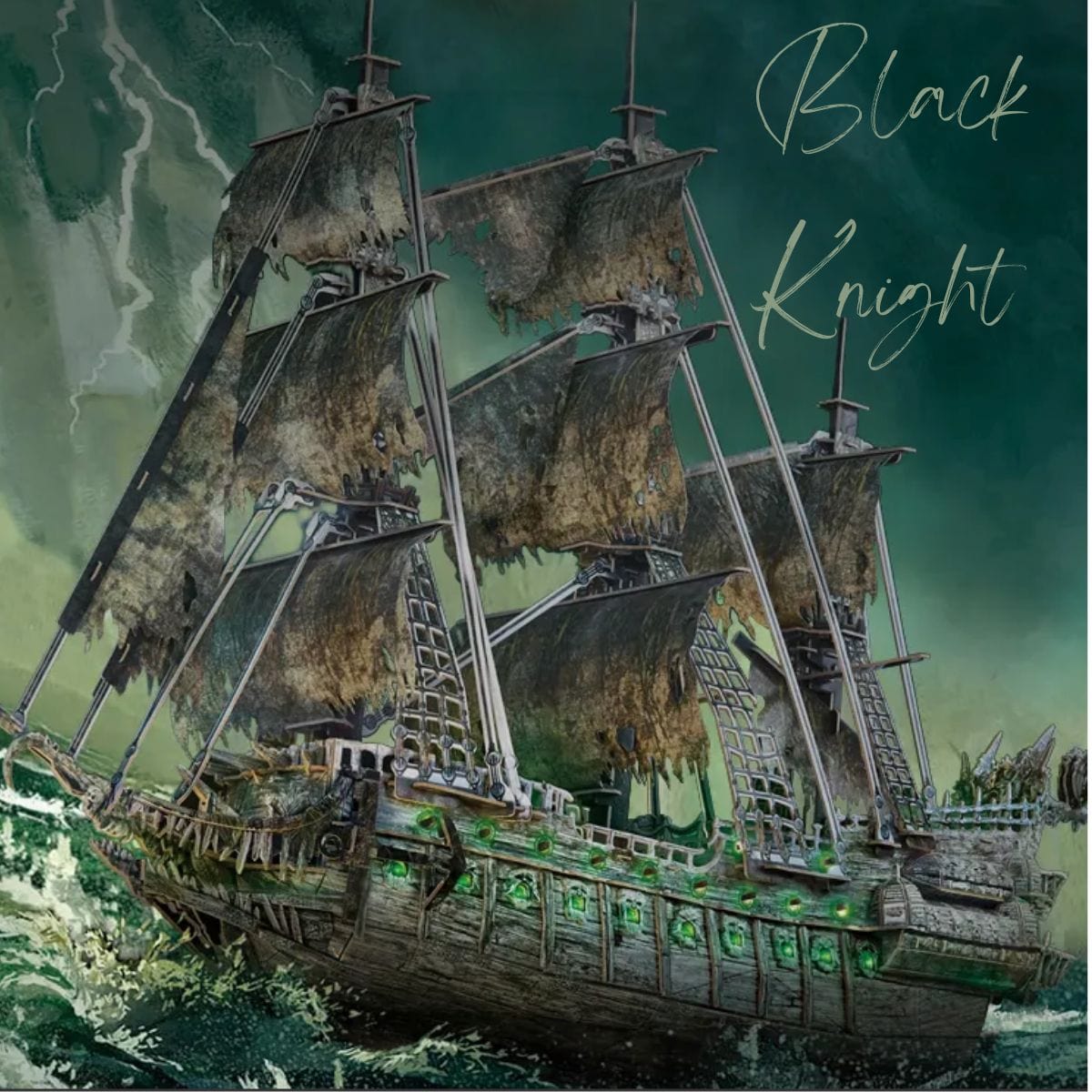 Maquette bateau pirate Puzzle 3d Bateau | Black Knight Lumineux
