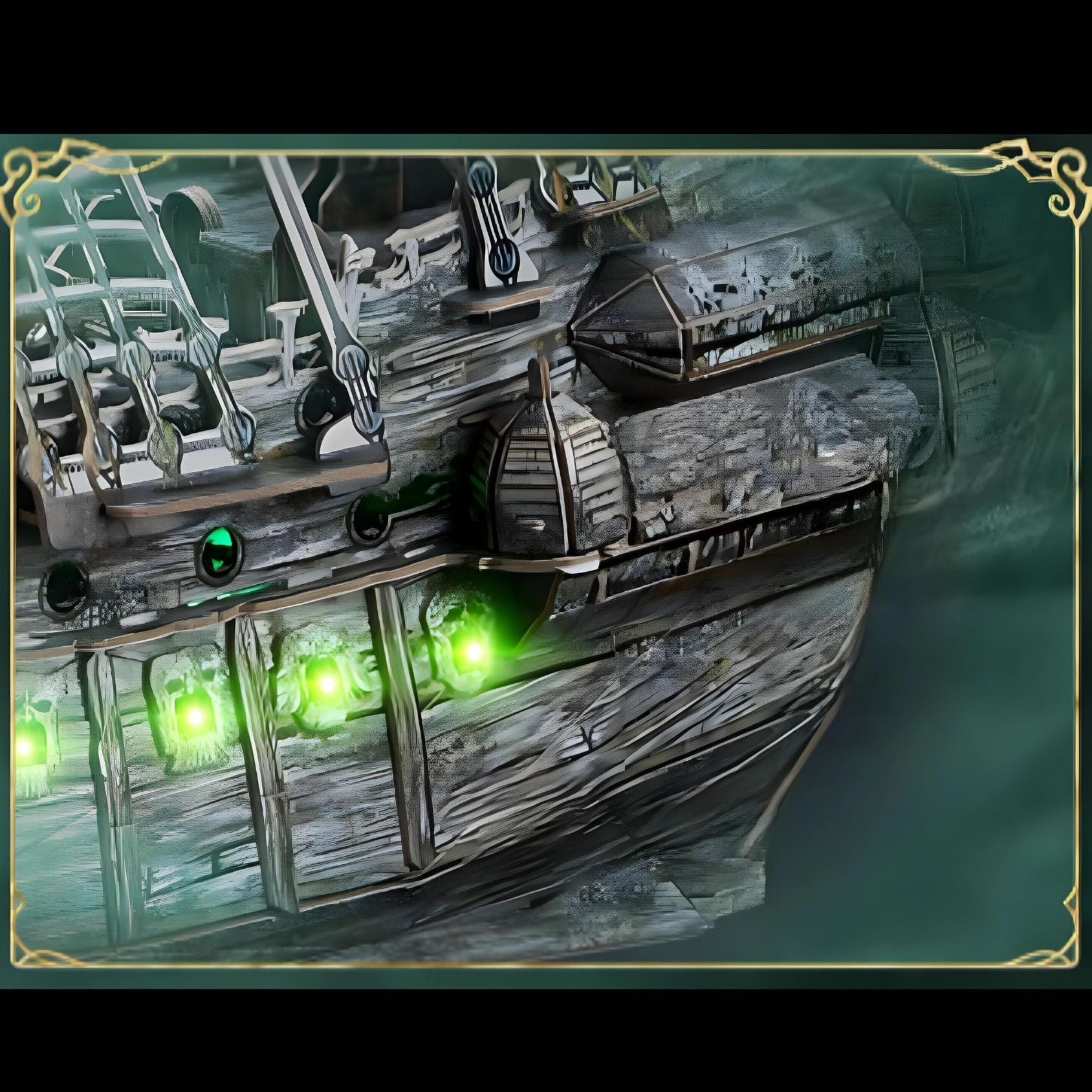 Maquette bateau pirate Puzzle 3d Bateau | Black Knight Lumineux