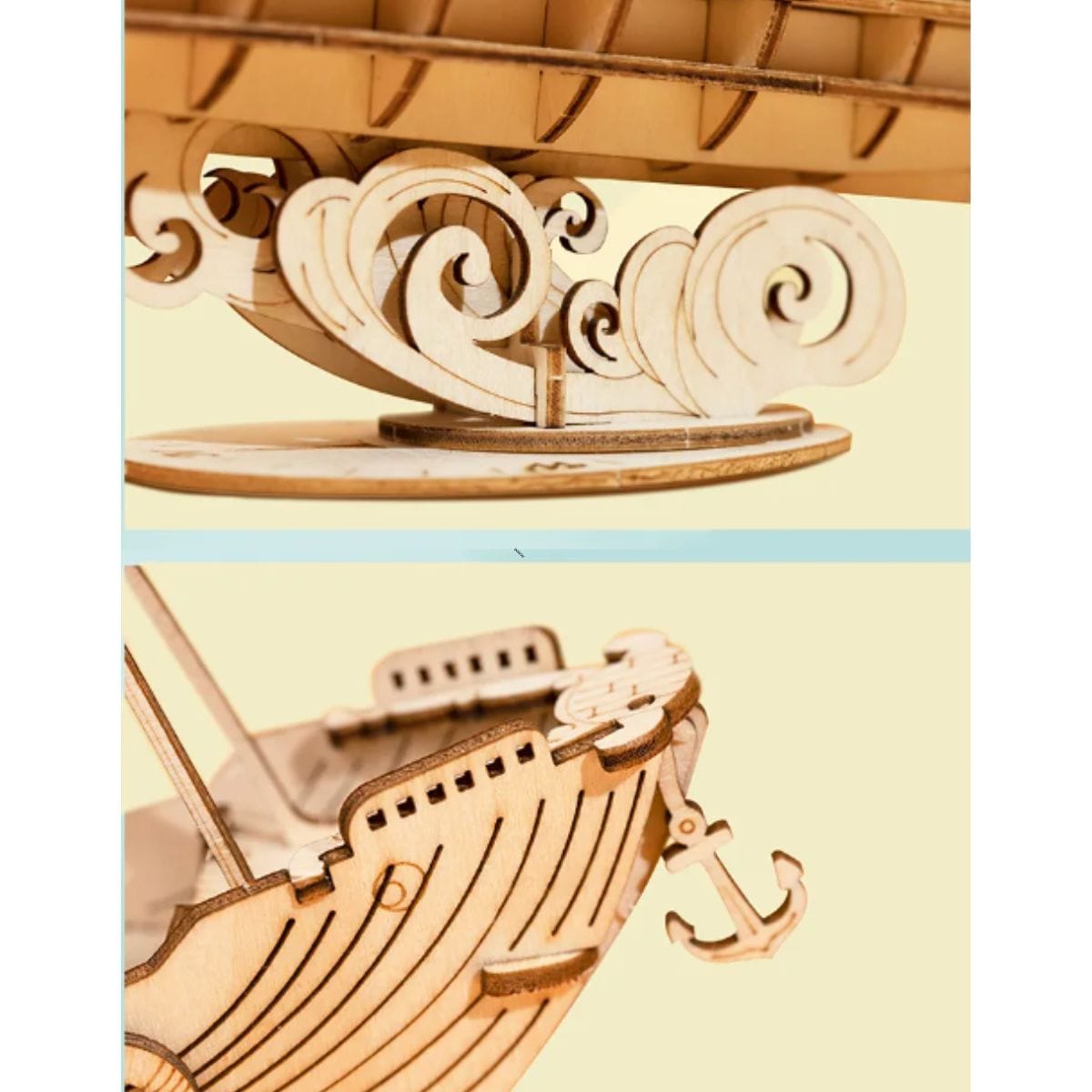Maquette de bateau de peche en bois à construire Puzzle 3d Bateau | Chalutier