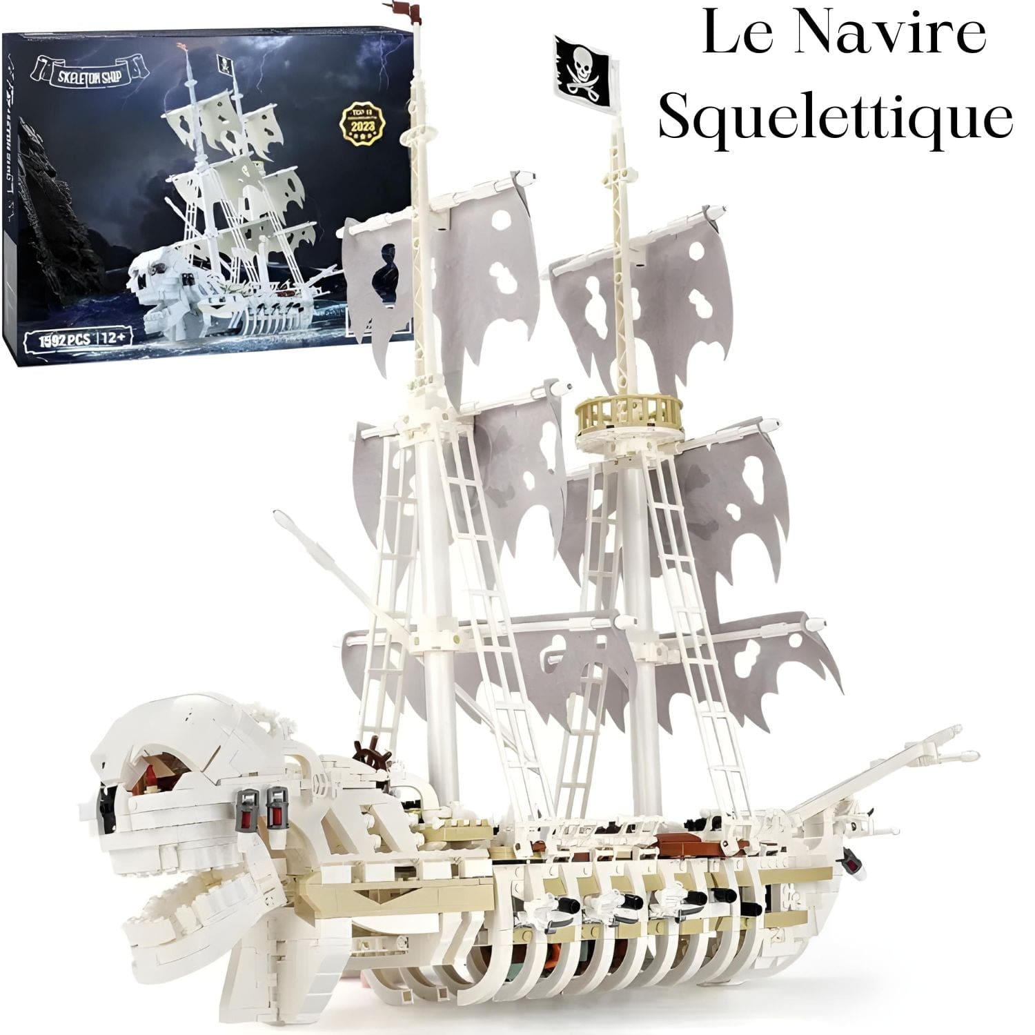 Maquette de bateau pirate à construire Pièces d'Exceptions Bateau | Le Navire Squelettique