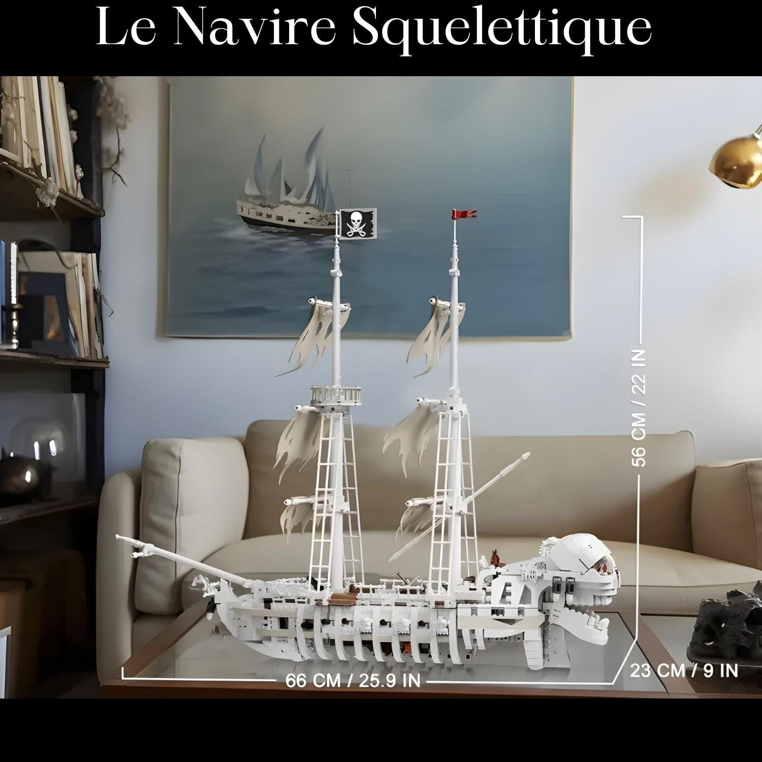 Maquette de bateau pirate à construire Pièces d'Exceptions Bateau | Le Navire Squelettique