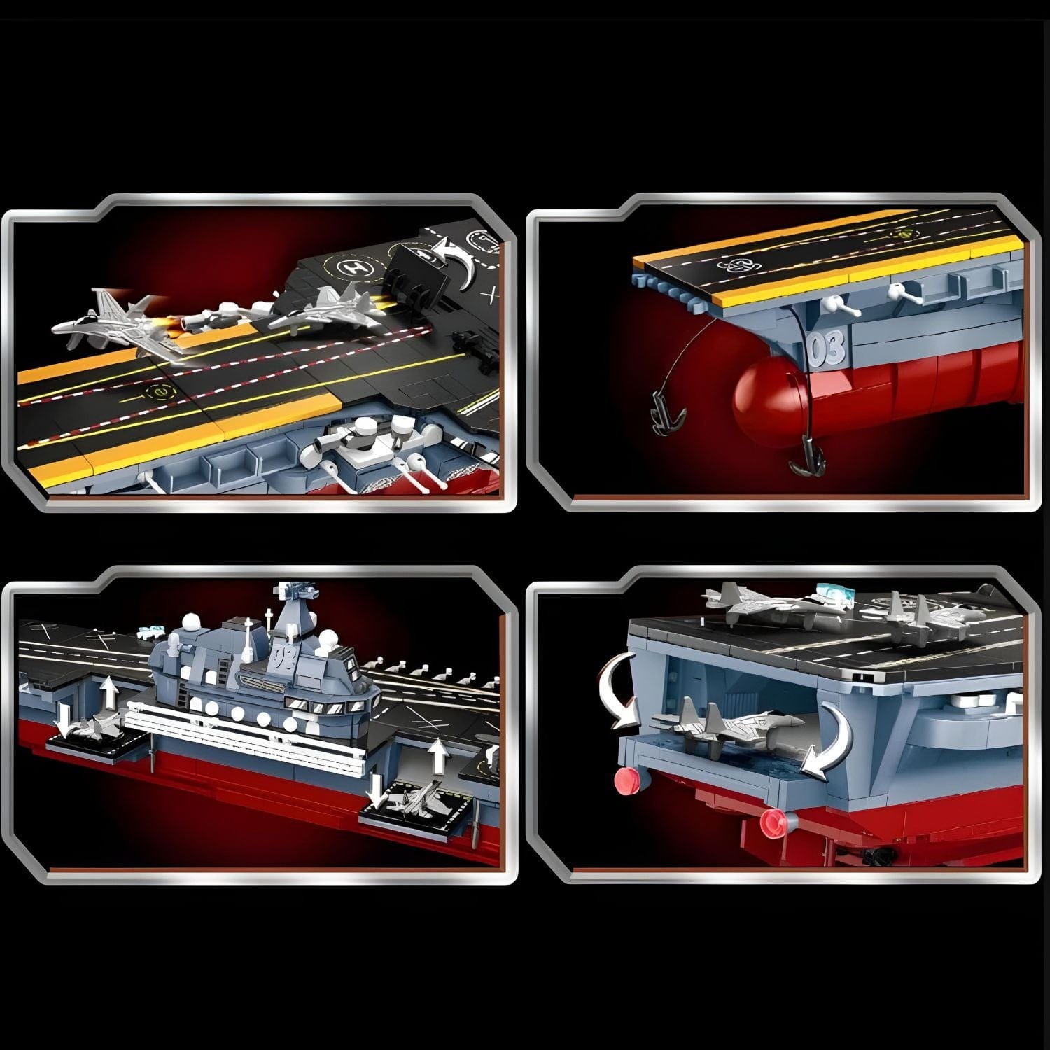 Maquette de porte avion a construire Pièces d'Exceptions Bateau | Porte avion