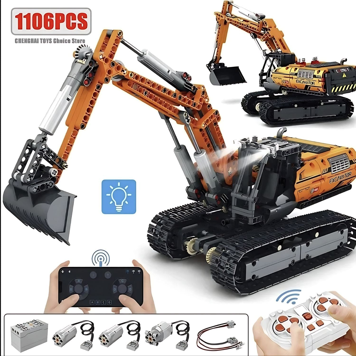 Maquette pelleteuse à monter Pièces d'Exceptions Véhicules Lourds | La Pelleteuse Electrique