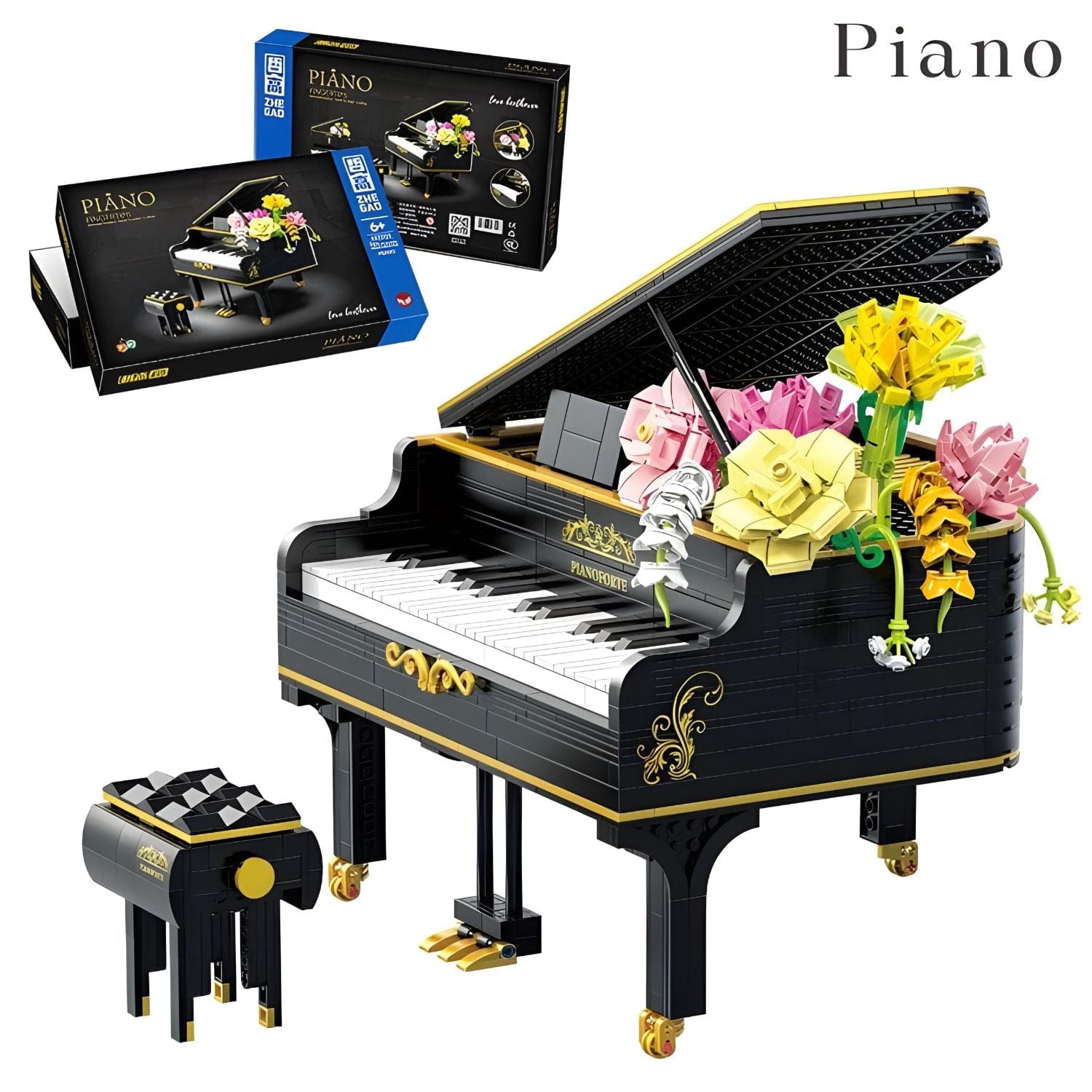 Maquette piano Pièces d'Exceptions Instrument | Piano luxueux