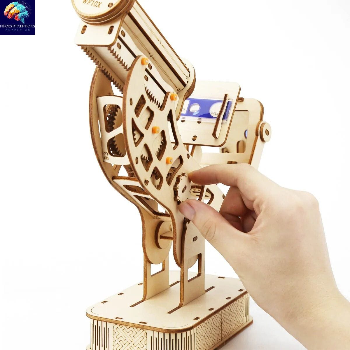 Microscope en bois Puzzle 3d Mécanique | Le Microscope