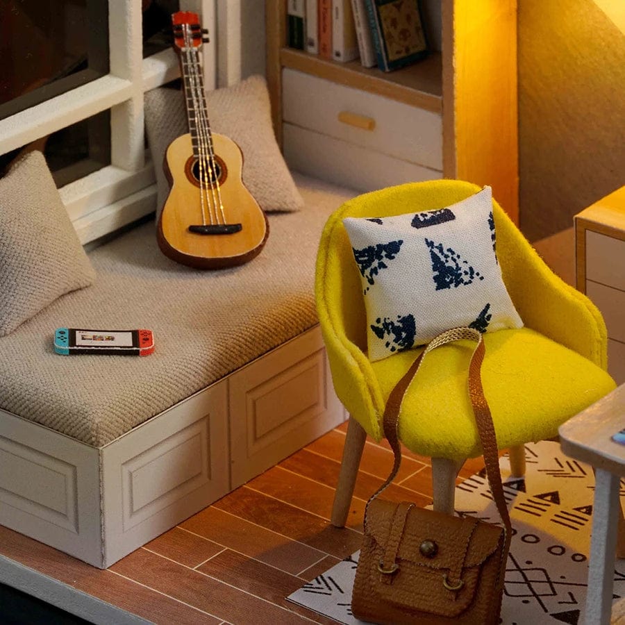 Pièces d'Exceptions 3D Puzzle Assembly Model Doll House  Mini  DIY Small  Kit Making Room Toys, Home Bedroom Decoration with