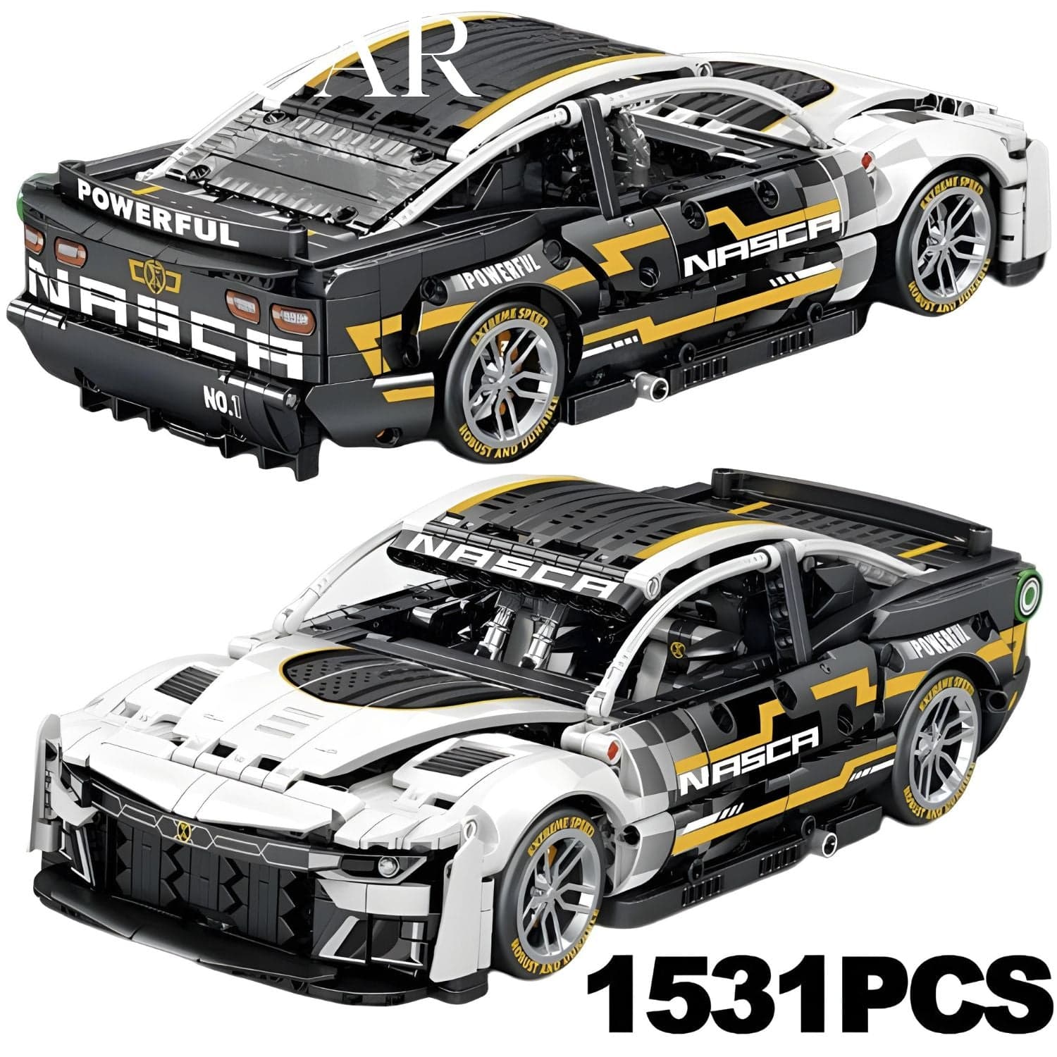 Pièces d'Exceptions 1531PCS Technical Chevroleted Sportcars Building Blocks Super Racing Car Hypercar Bricks Model Vehicle Toy Kids Adult For Gifts