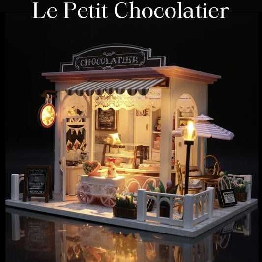 Pièces d'Exceptions 3D Shop Puzzle Assembly Model Doll  Mini  House DIY Small Kit Making Room Toys, Home Bedroom Decoration
