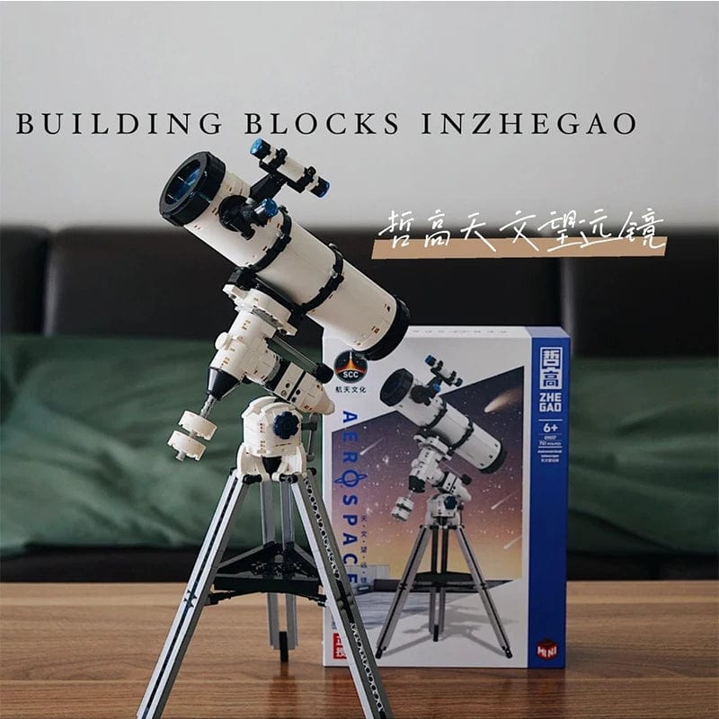 Pièces d'Exceptions 751PCS Creative Technology Astronomical Telescope Building Block Aerospace Educational Assemble Bricks Toy Desk Decor Kids Gift