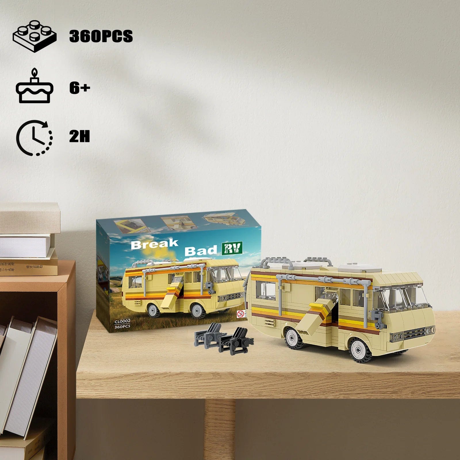 Pièces d'Exceptions MOC Moive Series 2023 New Breaking Bad Car Building Blocks Kit Vehicle Toy For Children Kid Birthday Gift Wholesale Dropshipping