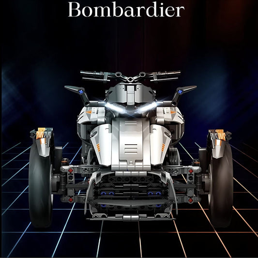 Pièces d'Exceptions IN STOCK Bombardierr Can Am Spyder Motorcycle RC  Racing Dual Creativity MOC 50021 Technolog Building Blocks Bricks Toys Fat Boy