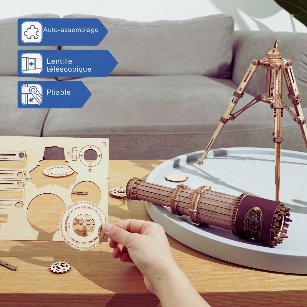Puzzle 3d Mécanique | Le Télescope