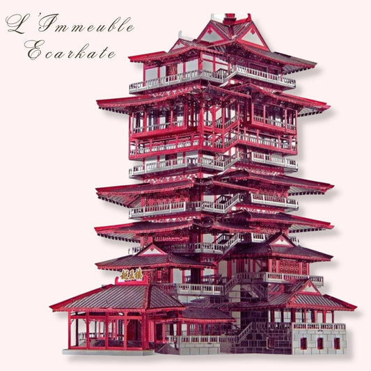 Puzzle 3d Culture Asiatique | L'Immeuble Ecarlate