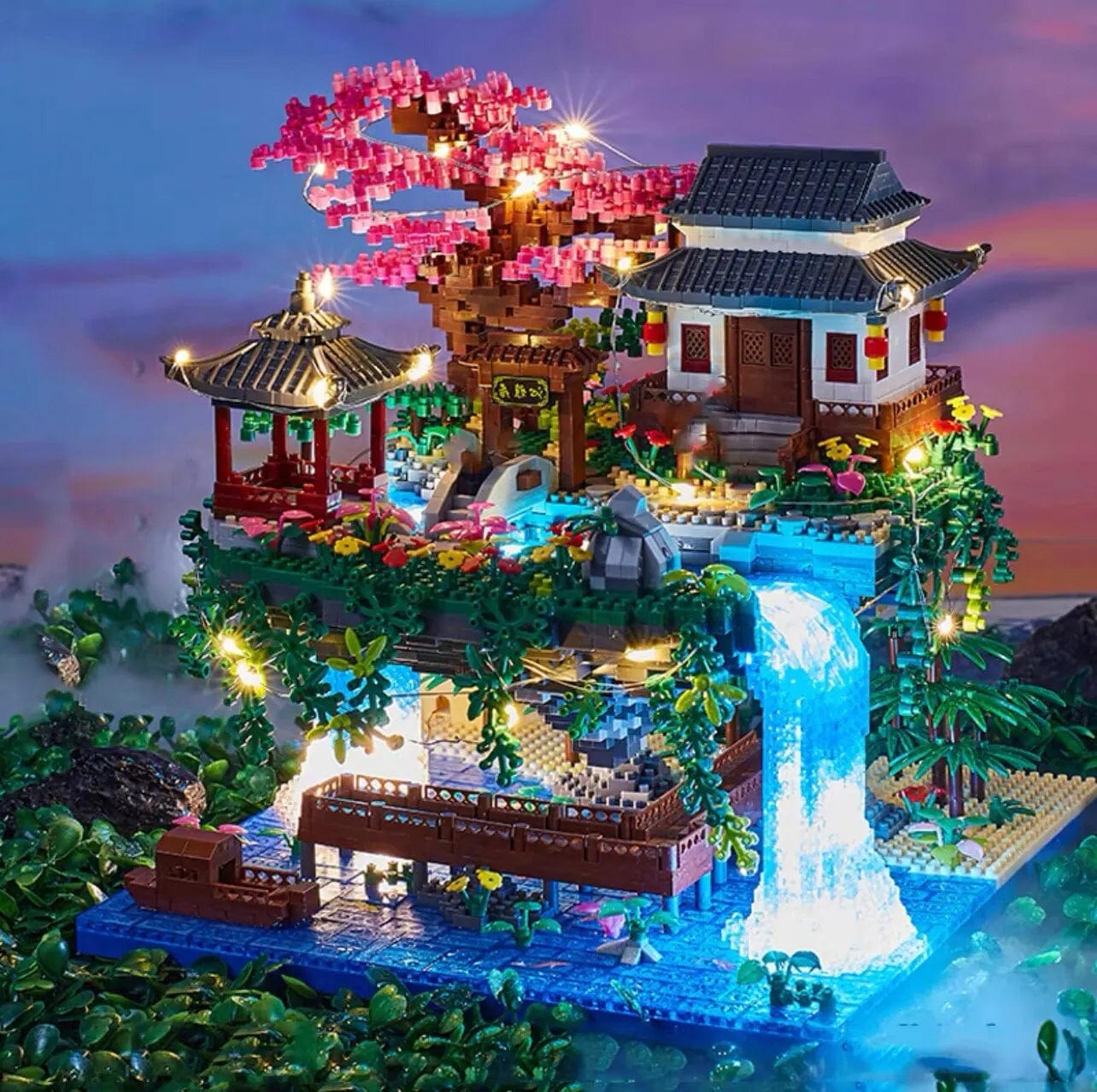 Puzzle 3D 3000 pièces| Le village Suspendu Puzzle 3d Culture Asiatique  | Le village Suspendu