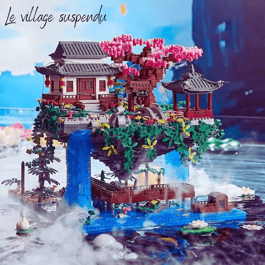 Puzzle 3D 3000 pièces| Le village Suspendu Puzzle 3d Culture Asiatique  | Le village Suspendu