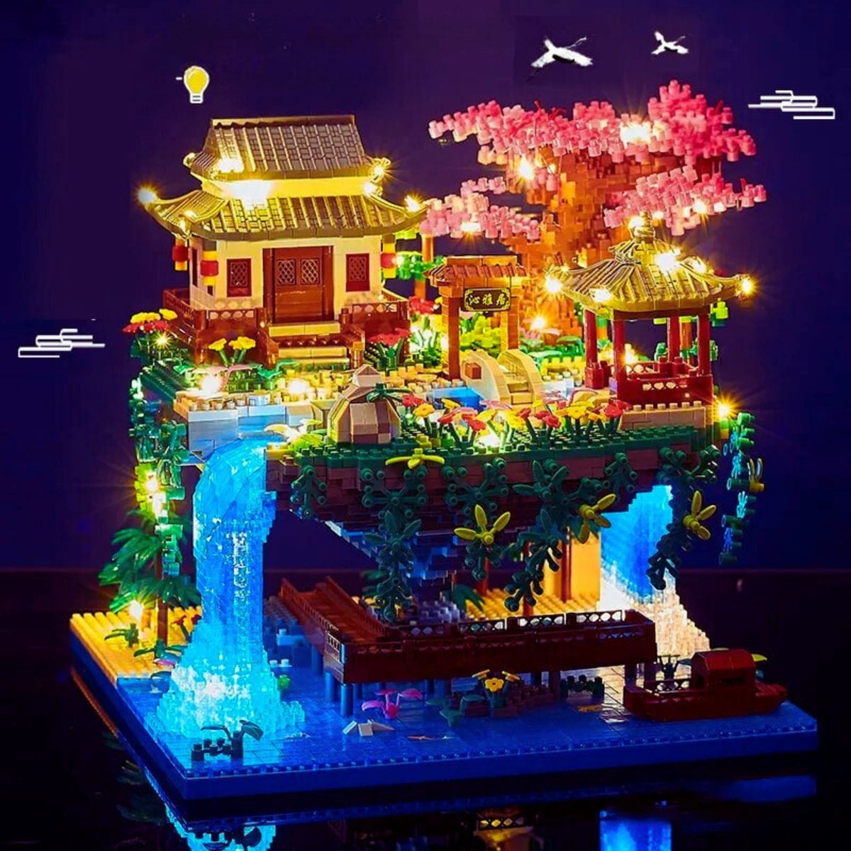 Puzzle 3D 3000 pièces| Le village Suspendu Puzzle 3d Culture Asiatique  | Le village Suspendu