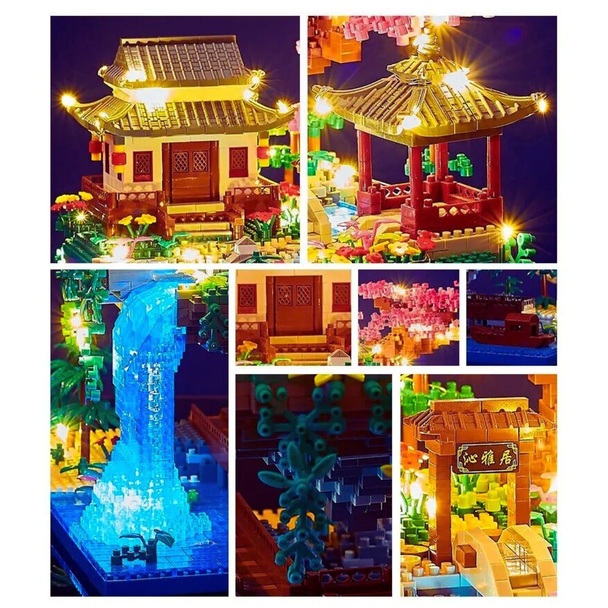 Puzzle 3D 3000 pièces| Le village Suspendu Puzzle 3d Culture Asiatique  | Le village Suspendu