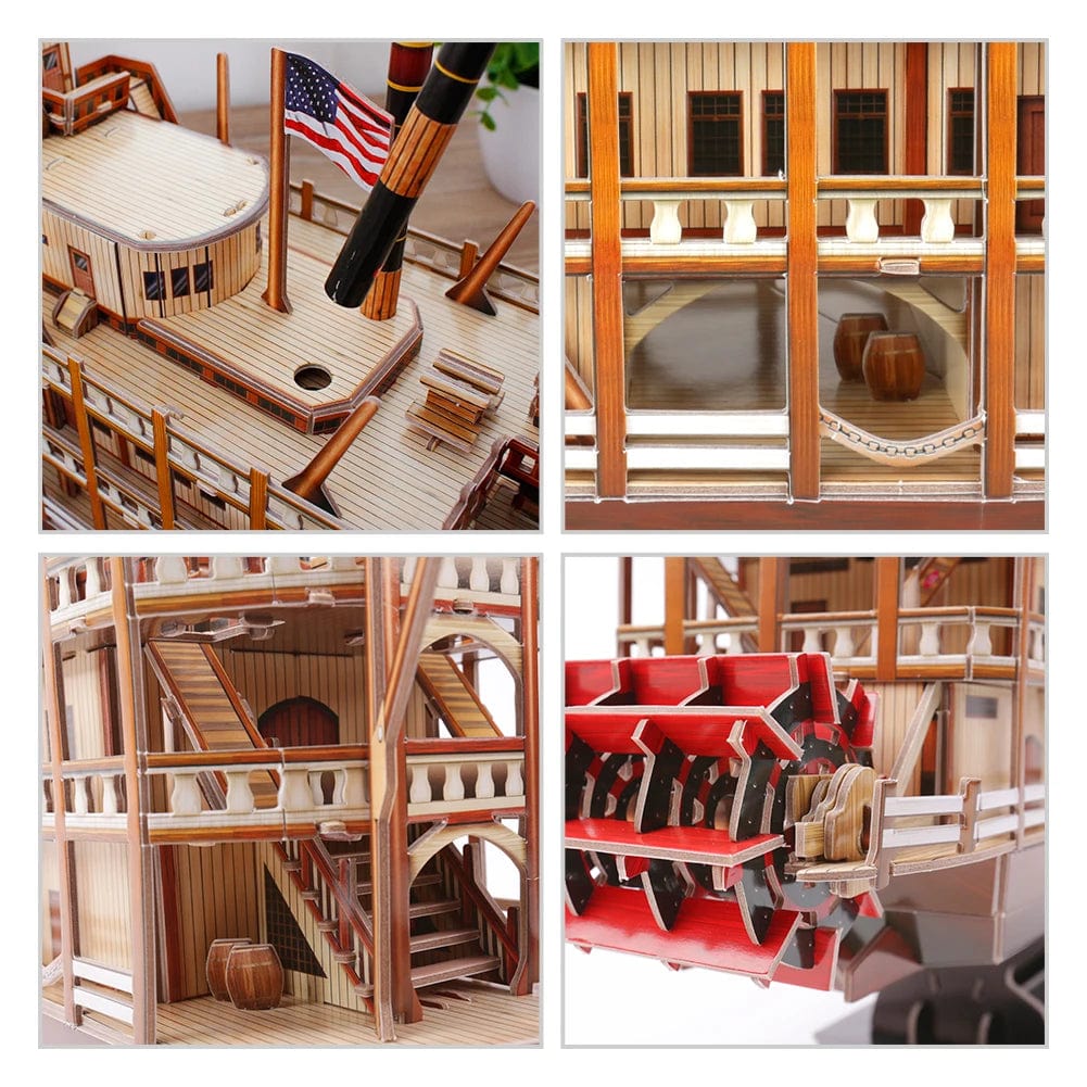 Puzzle 3D Bateau Bois Puzzle 3d Bateau | Mississippi Steamboat
