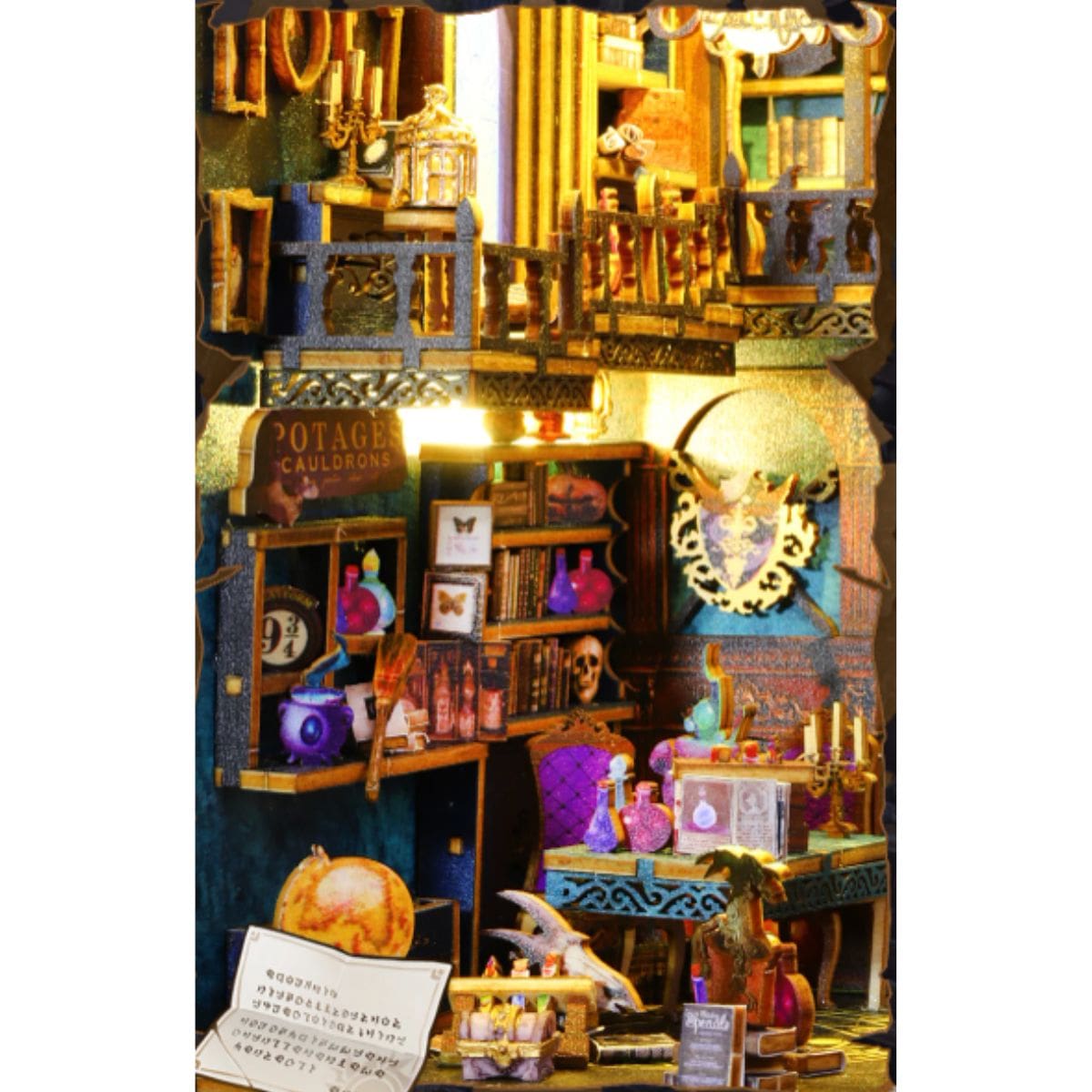 Puzzle 3D Bâtiment | Marché Magique Puzzle 3d Book Nook | Marché Magique