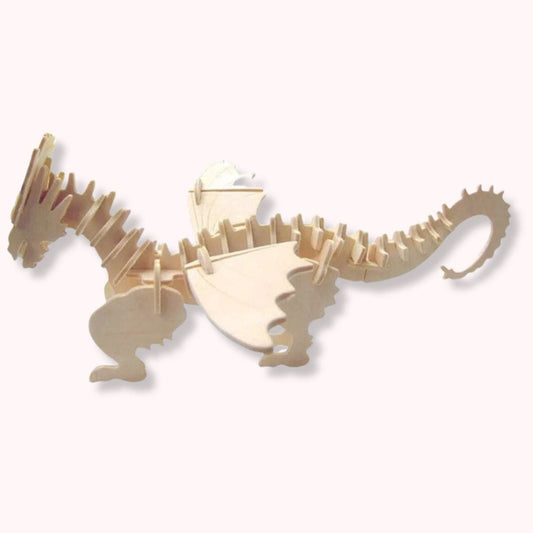 puzzle 3D Bois | Le Dragon Ailé  Pièces d'Exceptions Créatures | Le Dragon Ailé